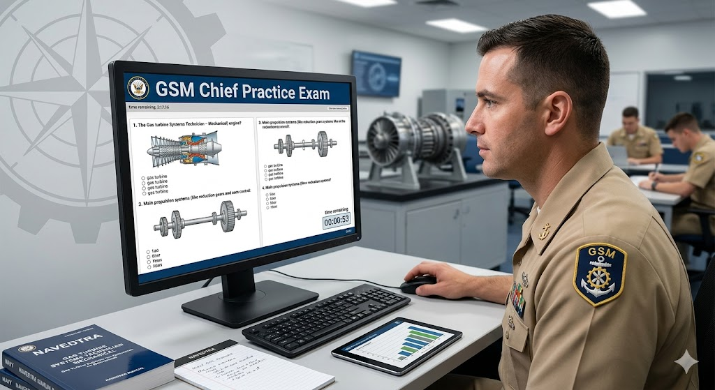 Gas Turbine Systems Technician – Mechanical (GSM) Chief Practice Test Banner
