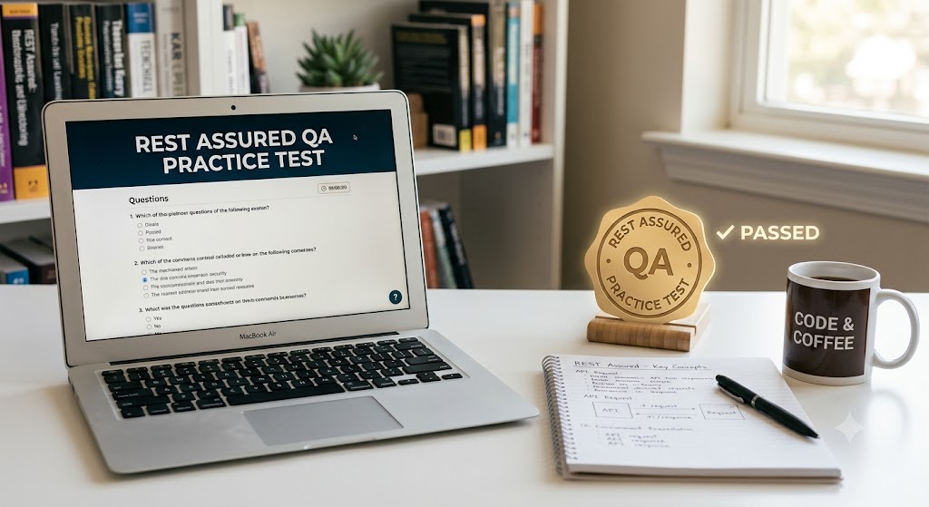 REST Assured Quality Assurance (QA) Practice Test Banner