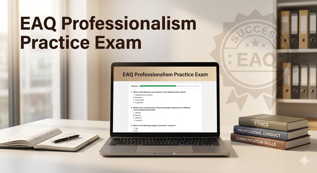EAQ Professionalism Practice Exam Banner