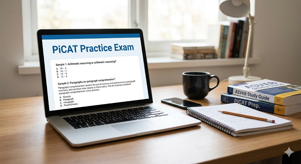 Pending Internet Computerized Adaptive Test (PiCAT) Practice Test Banner