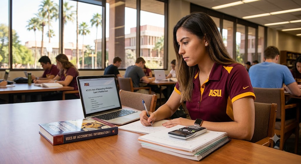 Arizona State University (ASU) ACC231 Uses of Accounting Information I Exam 3 Practice Banner
