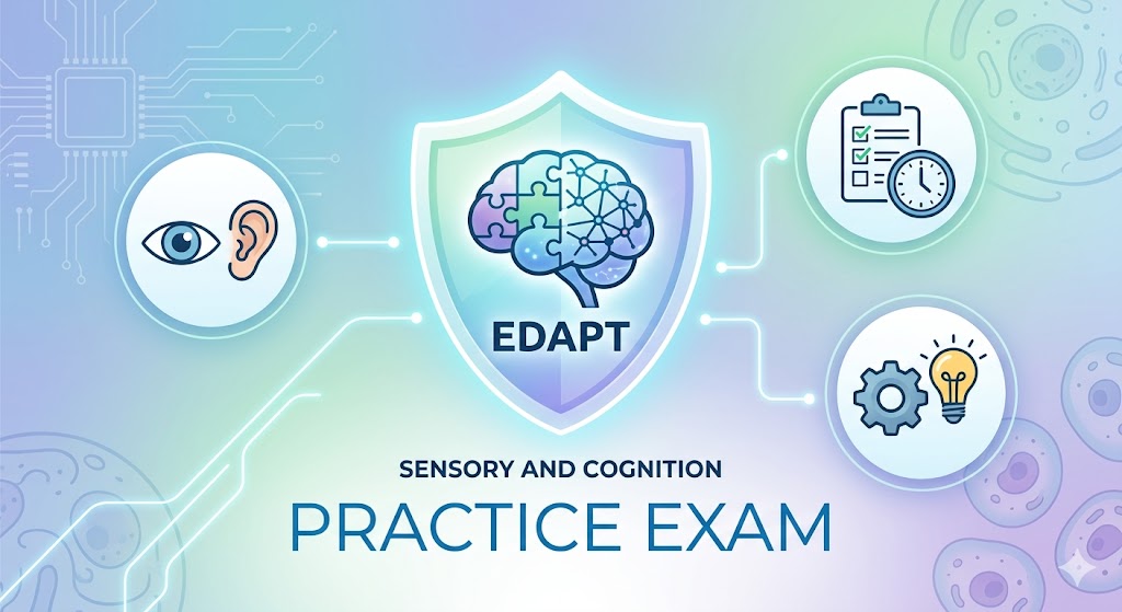 EDAPT Sensory And Cognition Practice Test Banner