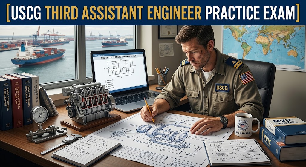 USCG Third Assistant Engineer (3/AE) Practice Test Banner