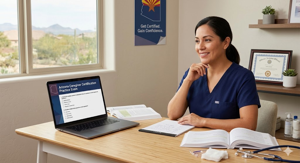 Arizona Caregiver Certification Practice Exam Banner