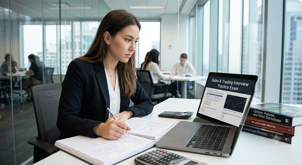 Sales & Trading Interview Practice Test Banner