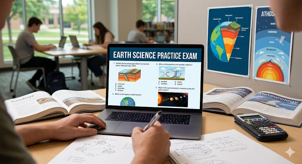 Earth Science Practice Exam Banner