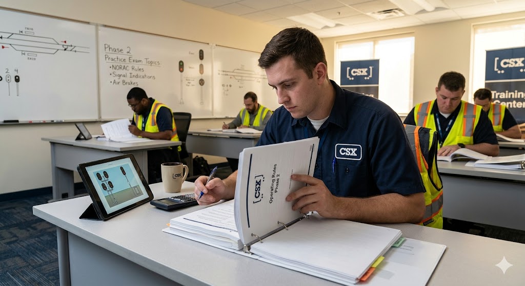 CSX Phase 2 Conductor Training Practice Exam Banner