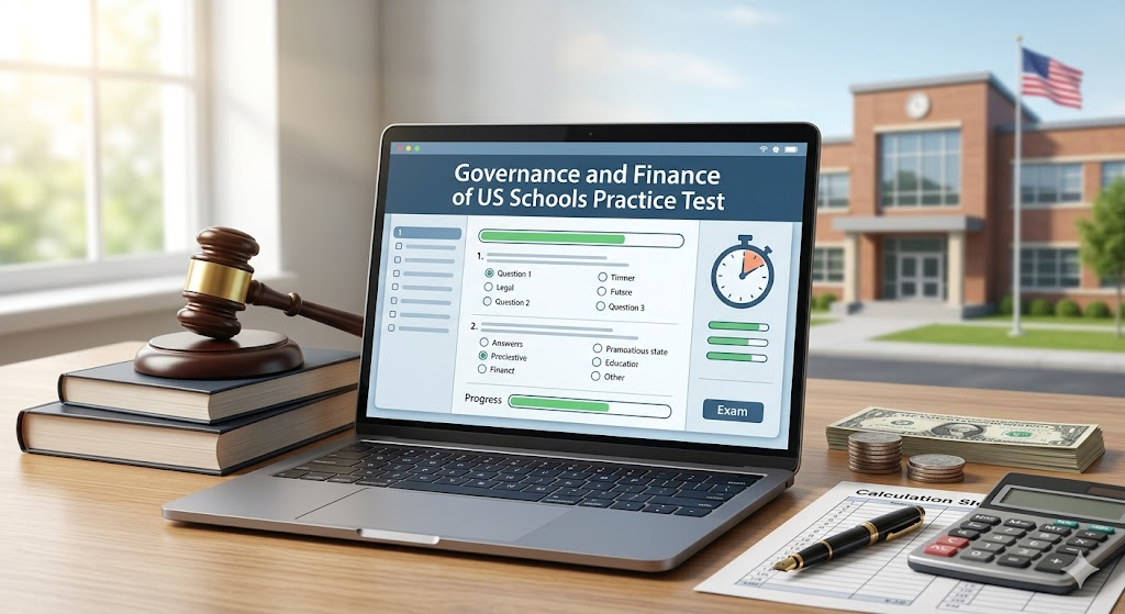 Governance and Finance of U.S. Schools Practice Test Banner