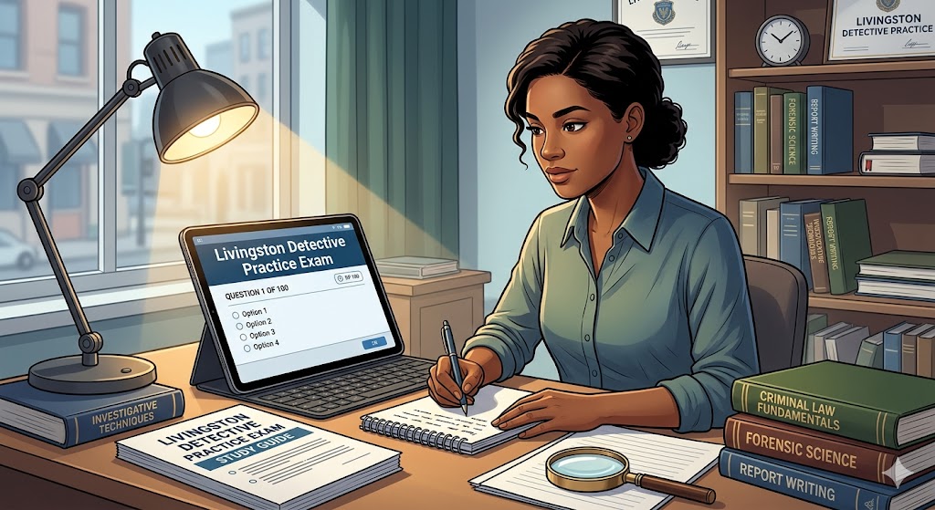 Livingston Detective Practice Test Banner