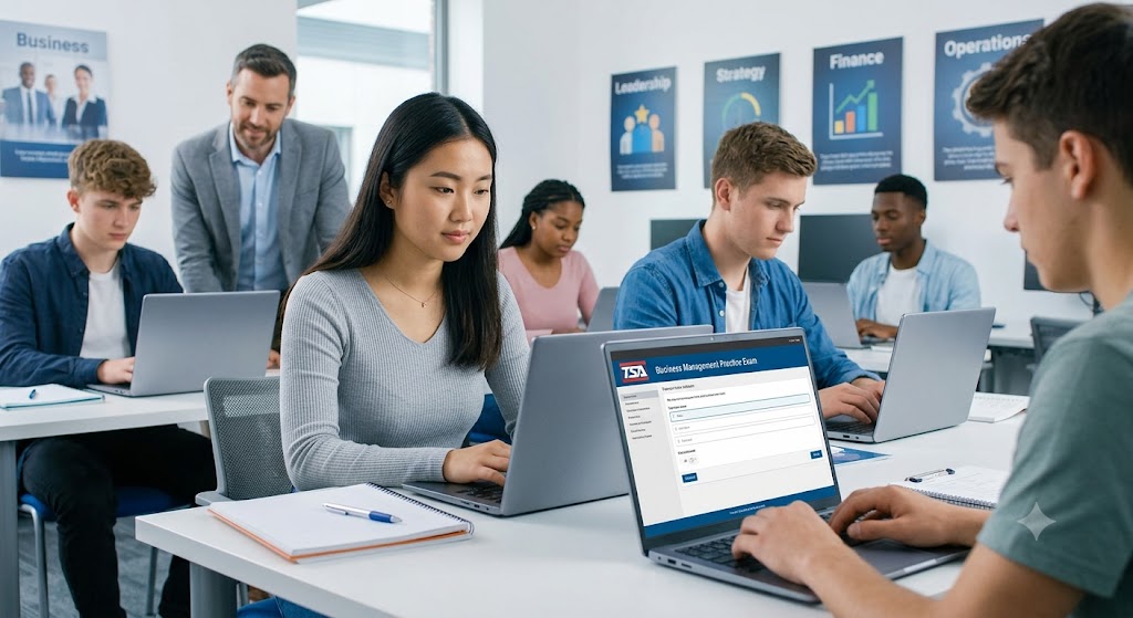 TSA Business Management Practice Test Banner