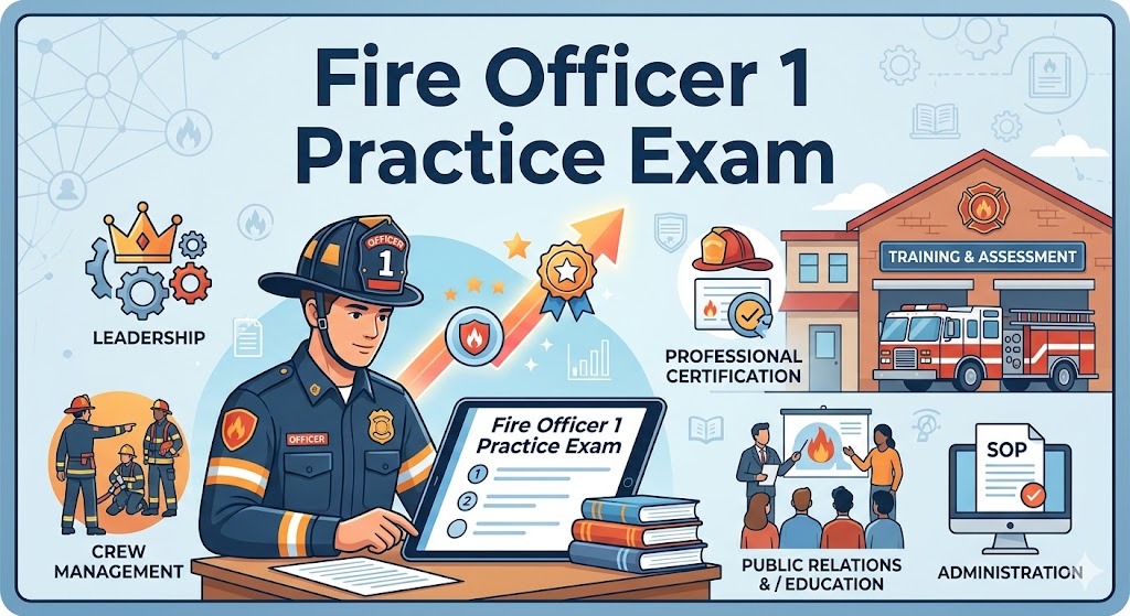 Fire Officer 1 Practice Exam Banner