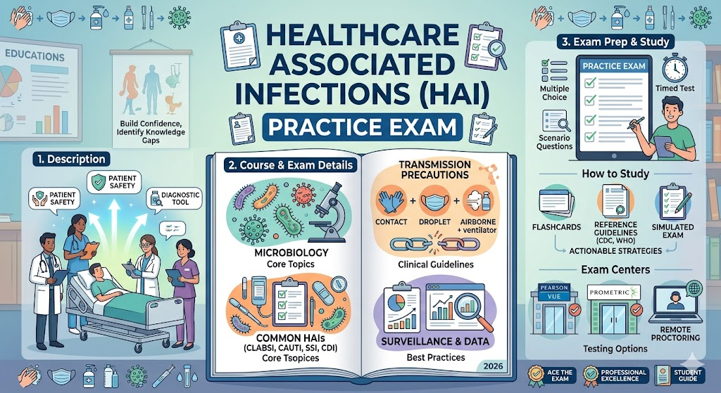Healthcare Associated Infections (HAI) Practice Exam Banner