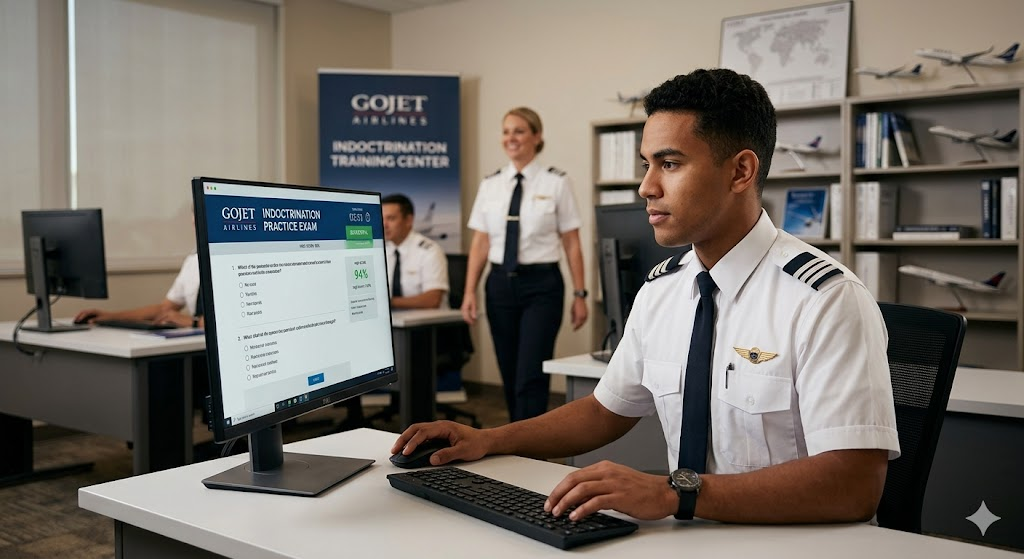 GoJet Indoctrination Practice Test Banner