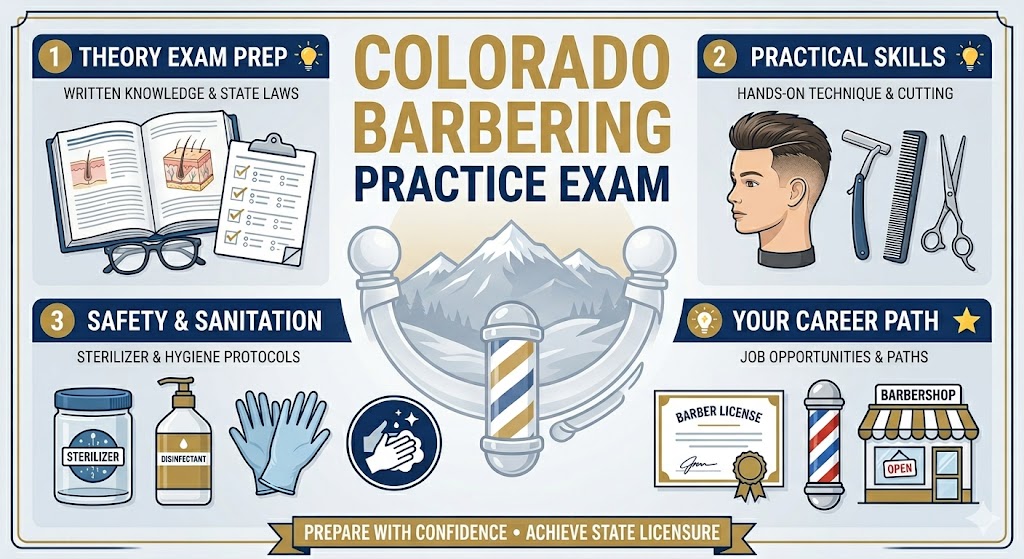 Colorado Barbering Practice Exam Banner