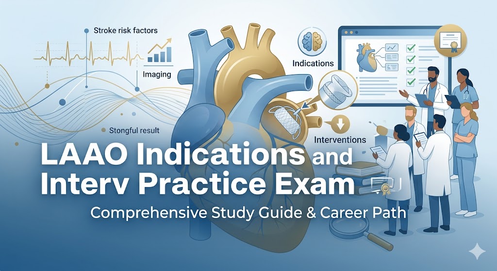 Left Atrial Appendage Occlusion (LAAO) Indications and Interventions Practice Test Banner
