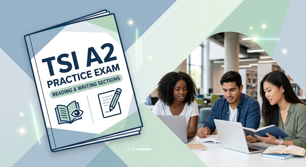 TSI A2 Reading and Writing Practice Test Banner