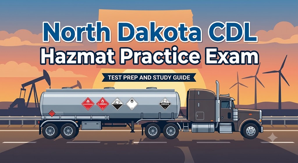North Dakota CDL Hazmat Practice Test Banner