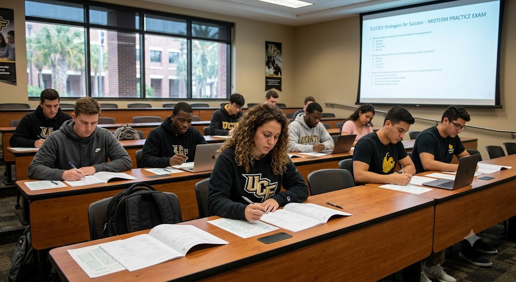 University of Central Florida (UCF) SLS1501 Strategies for Success in College Midterm Practice Exam Banner