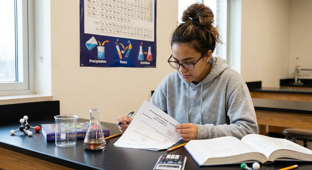 AP Chemistry Unit 4 Practice Test 2026 (Chemical Reactions) Banner
