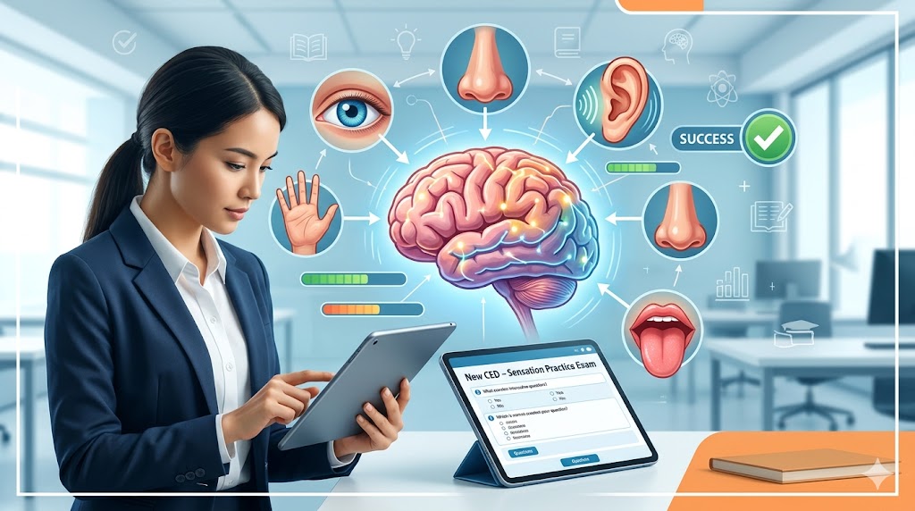 New CED – Sensation Practice Exam Banner