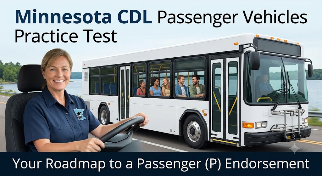Minnesota CDL Passenger Vehicles Practice Test Banner