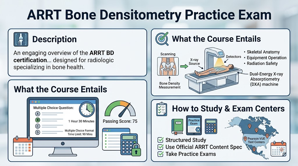 ARRT Bone Densitometry (BD) Practice Exam Banner