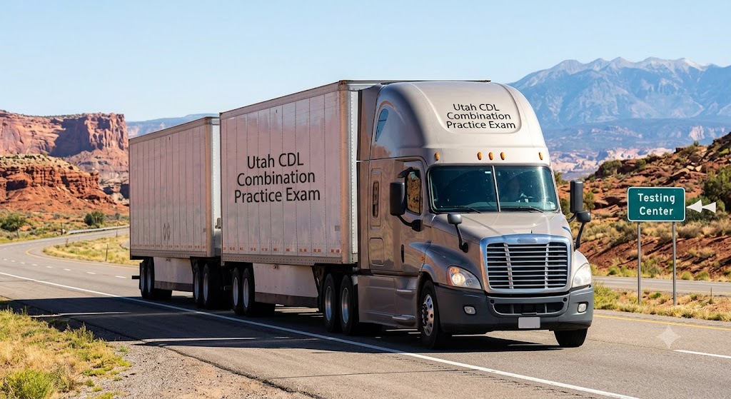 Utah CDL Combination Practice Test Banner