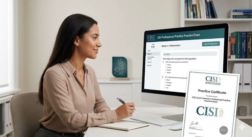 Chartered Institute of Stockbrokers (CISI) Professional Practice Exam Banner