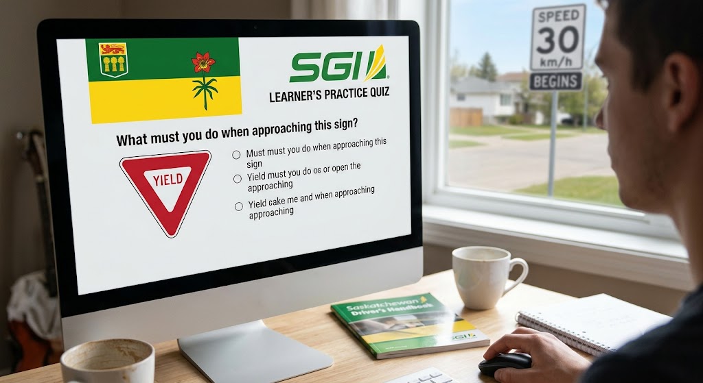 Saskatchewan SGI Driving Practice Test Banner