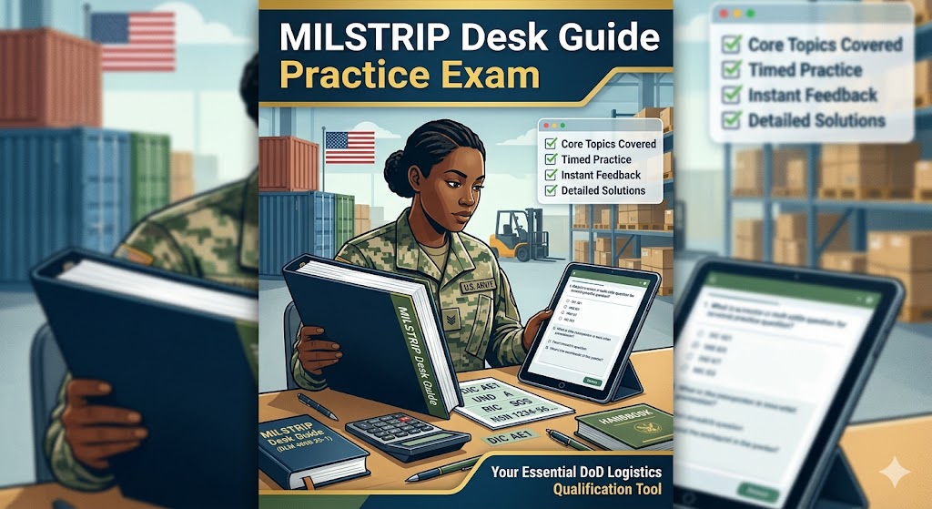 MILSTRIP Desk Guide Practice Test Banner