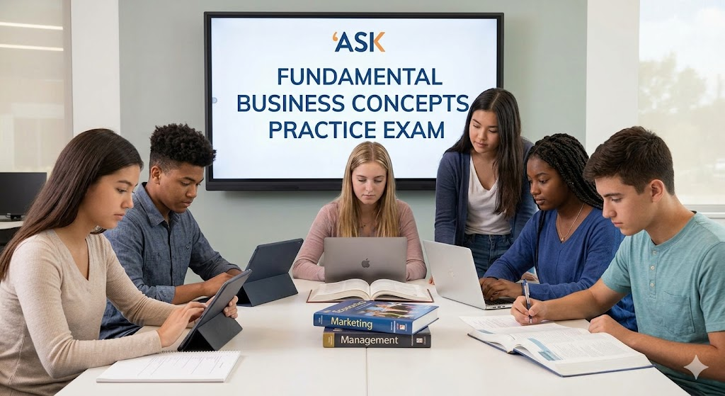 Assessment of Skills and Knowledge(ASK) in Fundamental Business Concepts Practice Test Banner
