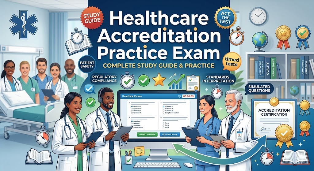 Healthcare Accreditation Certification Practice Exam Banner
