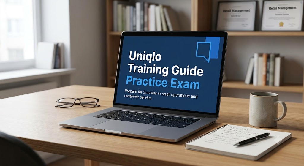 Uniqlo Training Guide Practice Test Banner