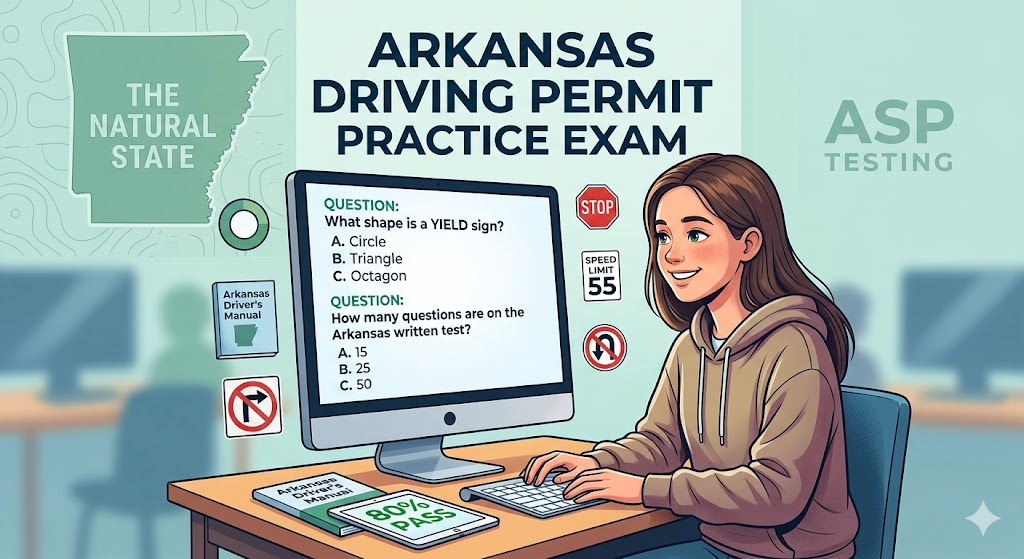 Arkansas Driving Permit Practice Test Banner