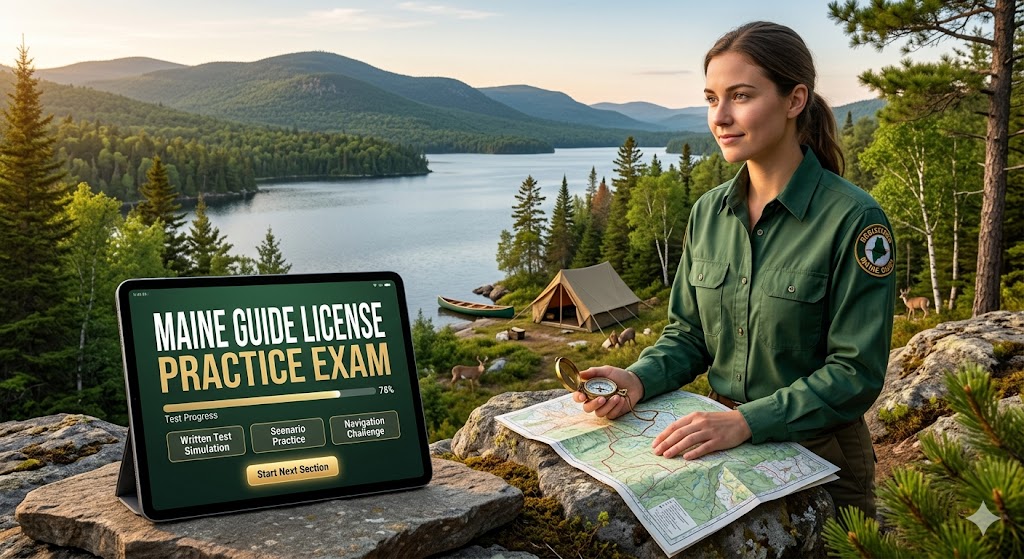 Maine Guide License Practice Exam Banner