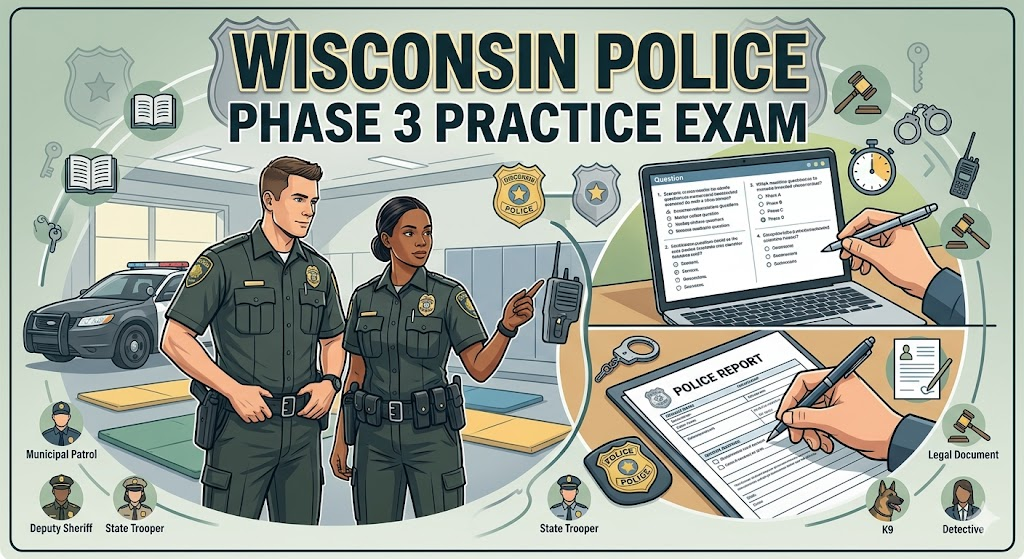 Wisconsin Police Academy Phase 3 Practice Test Banner