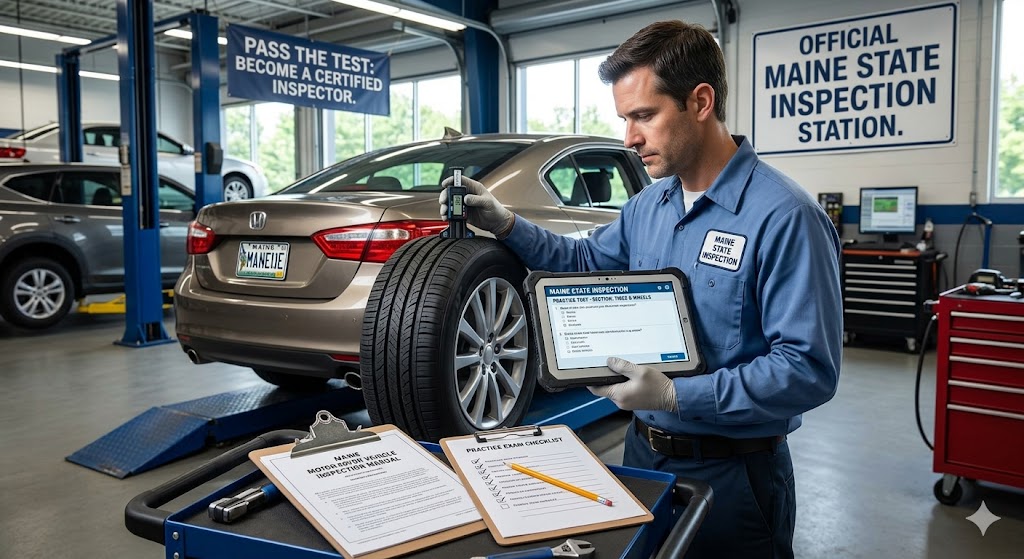 Maine State Inspection Practice Test Banner
