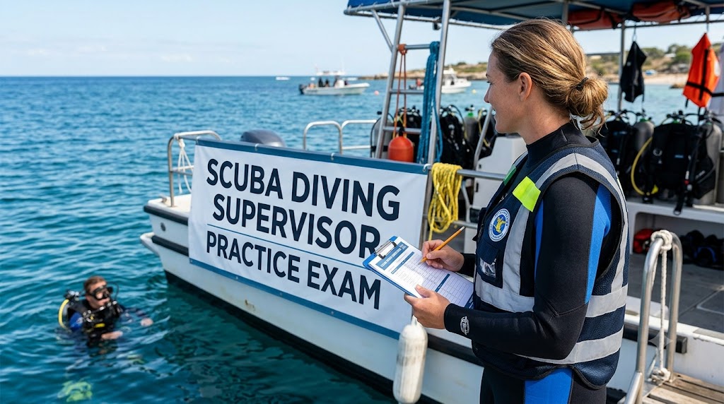 SCUBA Diving Supervisor Practice Test Banner