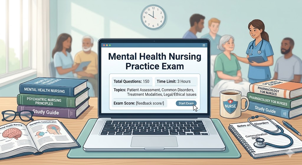 Mental Health Nursing Practice Exam Banner
