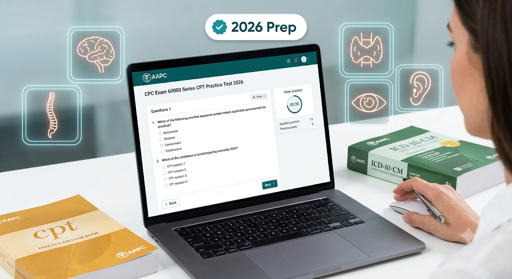 AAPC CPC Exam 60000 Series CPT Practice Test 2026 Banner