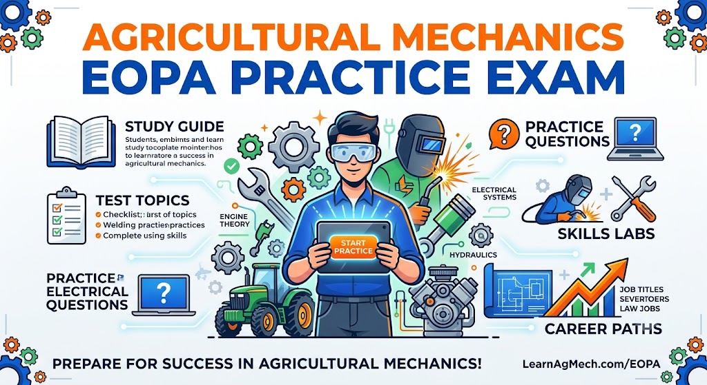 Agricultural Mechanics EOPA Practice Exam Banner