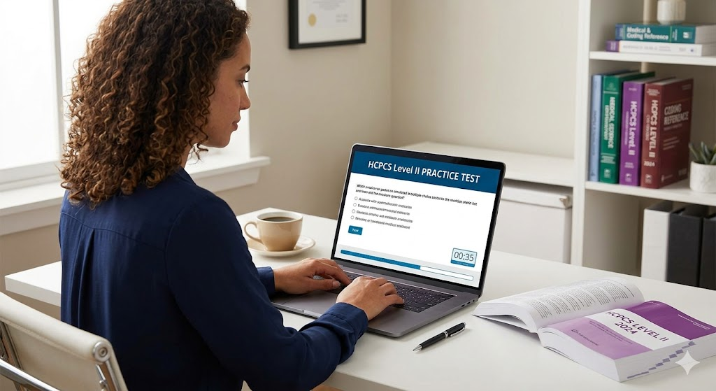 Healthcare Common Procedure Coding System (HCPCS) Level II Practice Test Banner