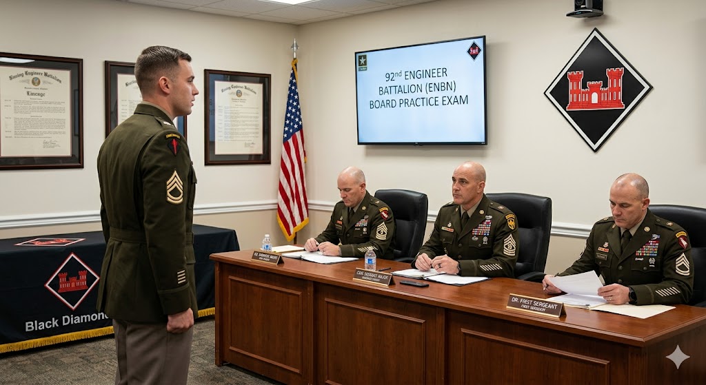 92nd Engineer Battalion ENBN Board Practice Exam Banner