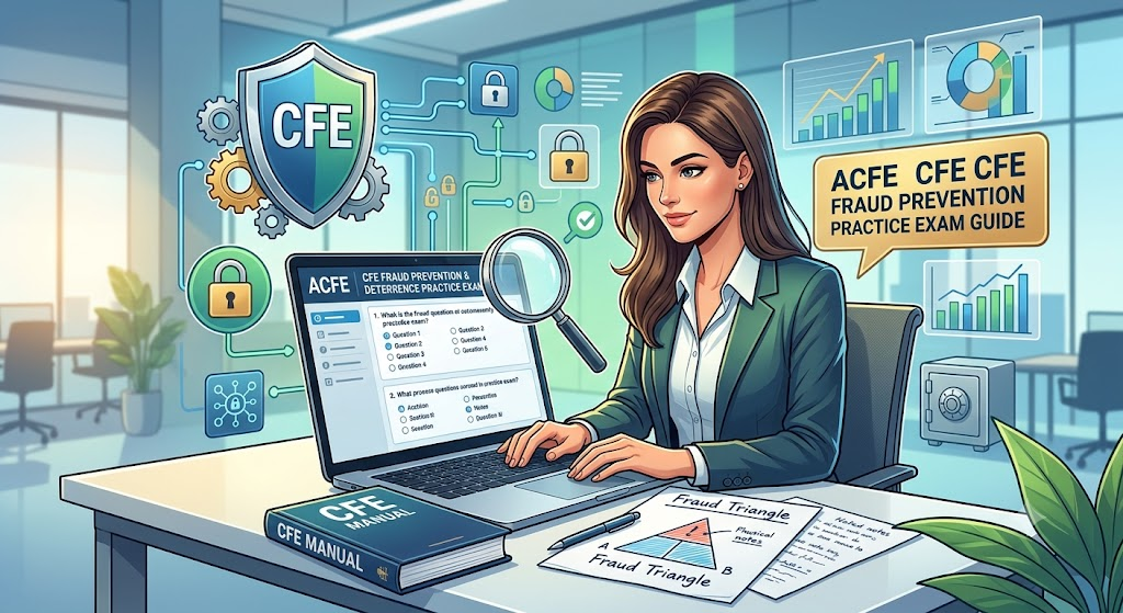 ACFE Certified Fraud Examiner (CFE) Fraud Prevention and Deterrence Practice Exam Banner