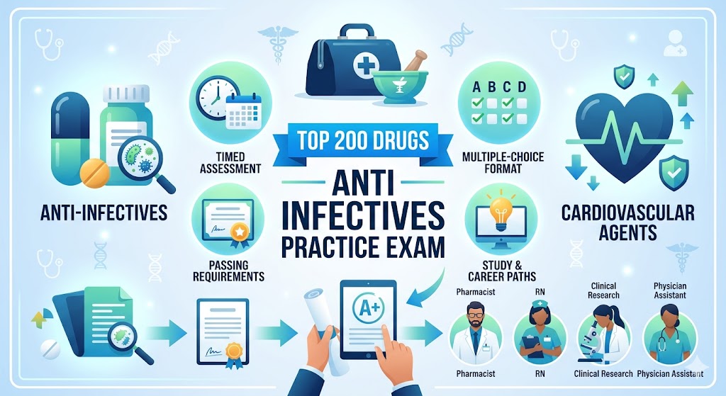 Top 200 Drugs Anti Infectives Practice Exam Banner