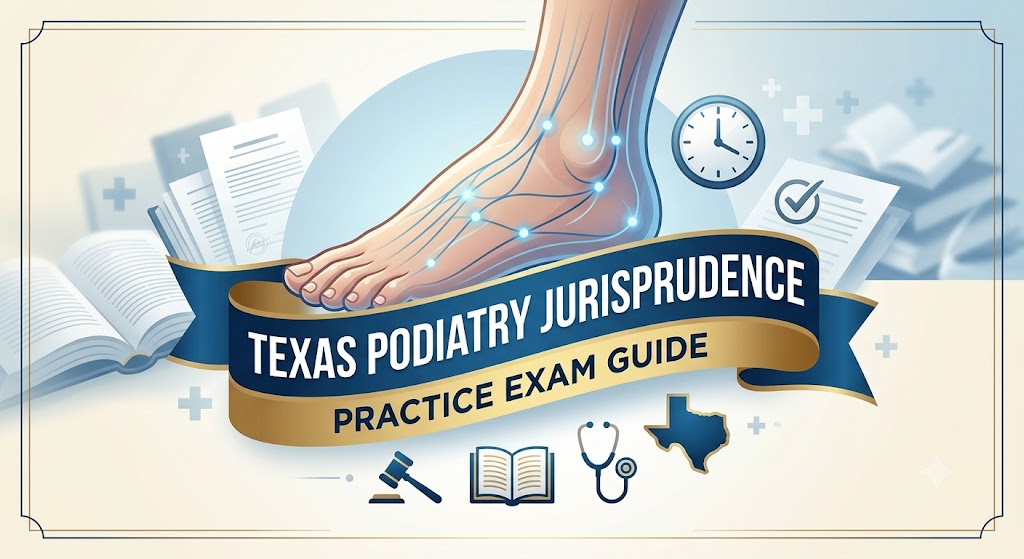 Texas Podiatry Jurisprudence Practice Exam Banner