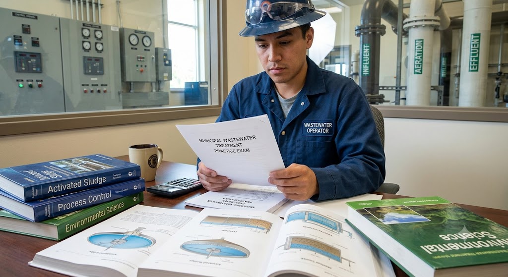 Municipal Wastewater Treatment Practice Exam Banner