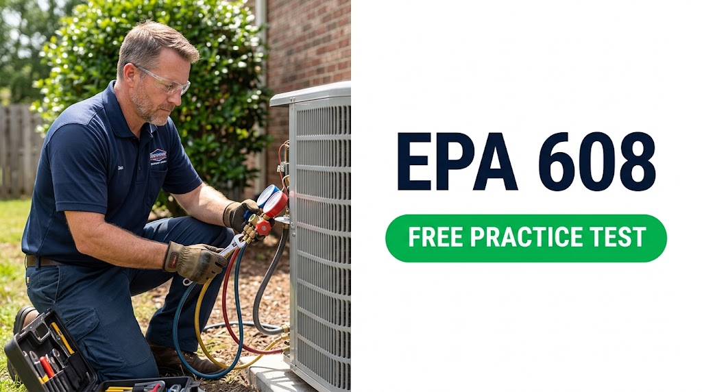 EPA 608 Certifications Practice Test & Exam Prep Banner