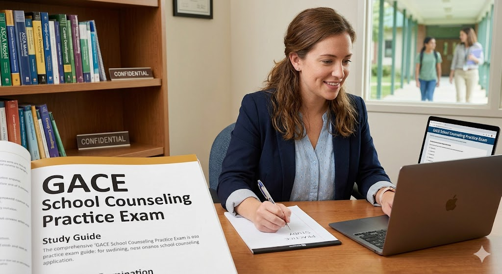 GACE School Counseling Practice Exam Banner