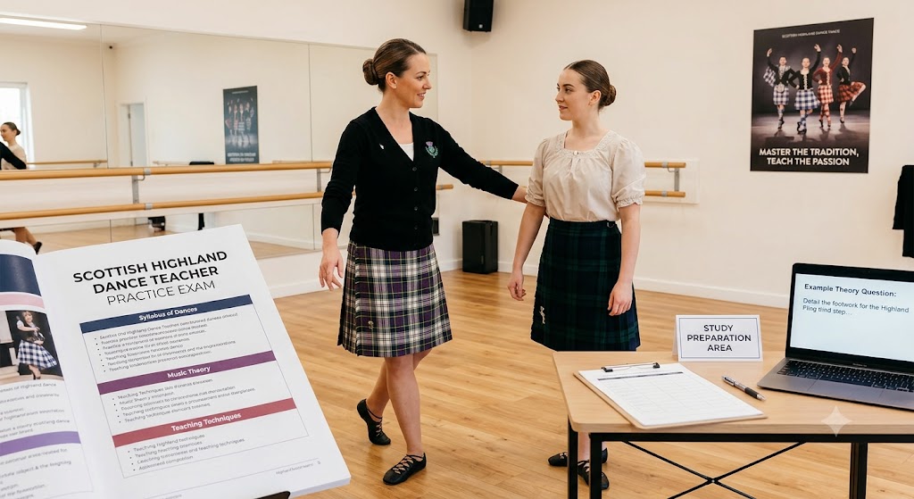 Scottish Highland Dance Teacher Practice Exam Banner